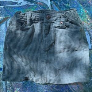 Stylish Kids Corduroy Skirt - Green